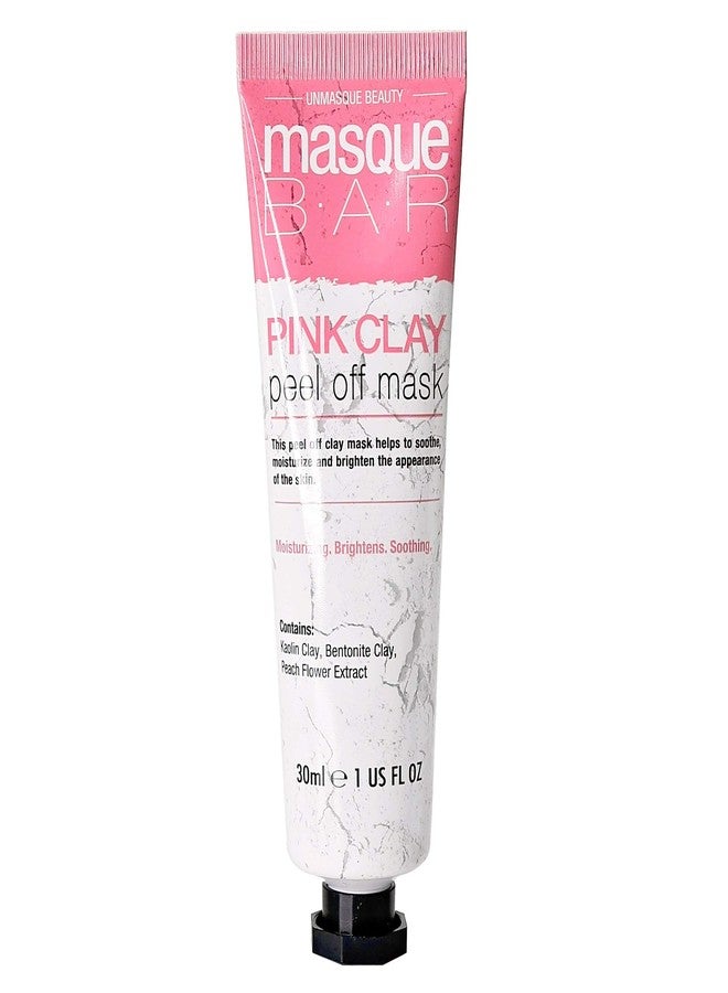 masque Bar Pink Clay Peel Off Mask with Grapefruit - Brightening Facial Pore Refiner For Acne, Blemishes, Oily Skin, & Blackheads, Made in Korea - Image 2
